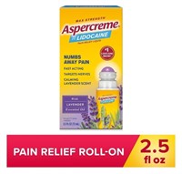 Aspercreme Lidocaine PainRelief RollOn MaxStrength