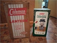 2 Coleman lanterns. Larger one is a gasoline