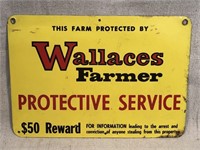 Wallaces Farmer Protective Service sign