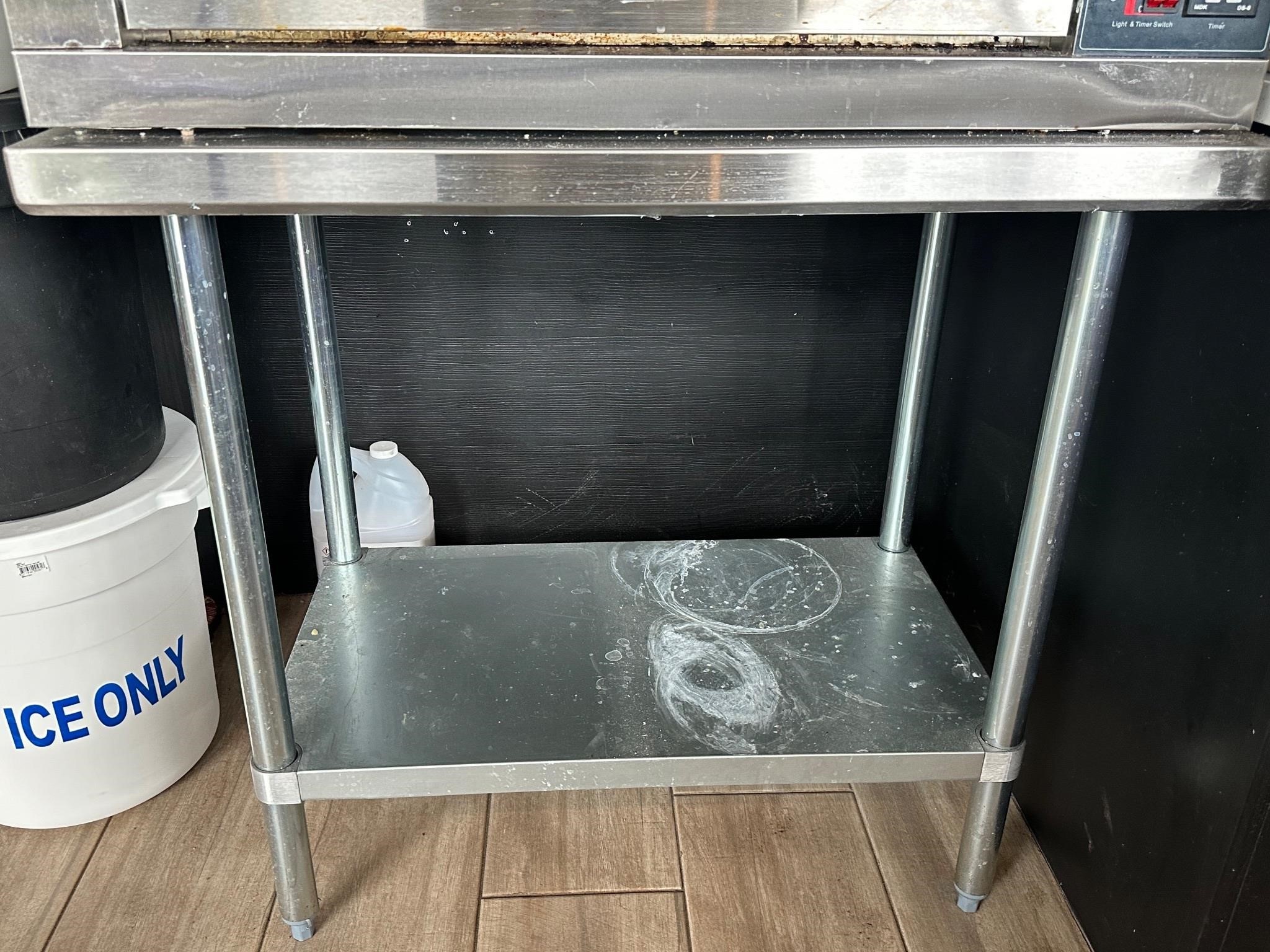 Stainless Steel Table, 36