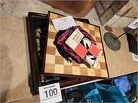 Bombay chess & backgammon set