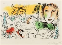 CHAGALL LITHOGRAPH "HOMECOMING" 1973