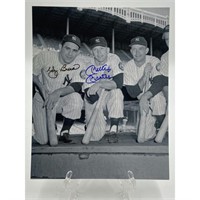 Yankees Yogi Bera & Mickey Mantle Autograph Photo