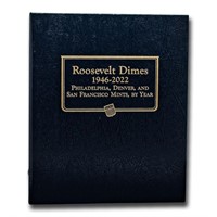 Whitman Coin Album #3394 Roosevelt Dimes 1946-2022