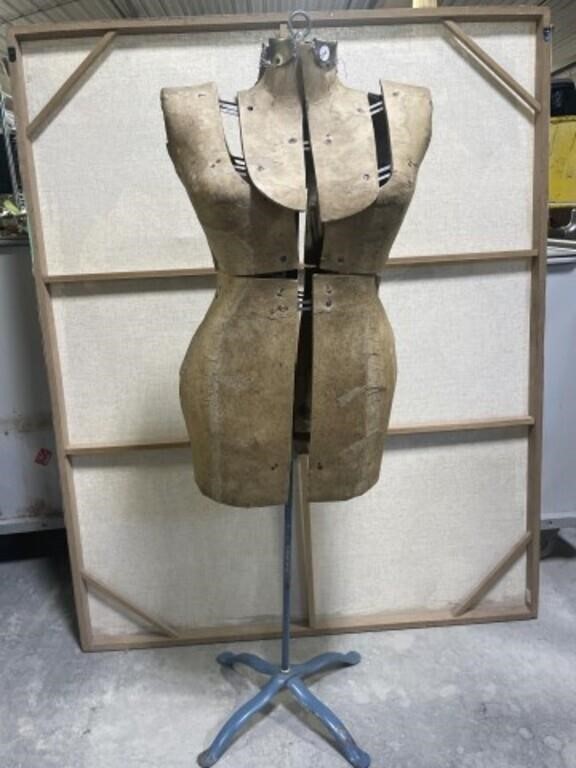 Vintage Adjustable Dress Form, 54 " Tall