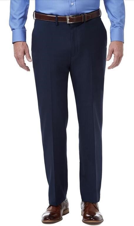 HAGGAR MENS PREMIUM COMFORT CLASSIC FIT FLAT