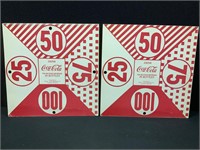 Coca-Cola Card Stock Advertising Cards