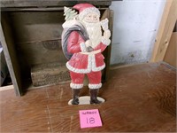 Vintage german cardboard santa stand up decoration