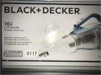 BLACK AND DECKER CORDLESS HAND VAC