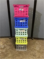 5 Sterilite Plastic Storage Crates