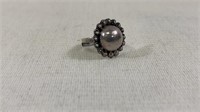 Vintage Signed .925 Silver Modernist Ring