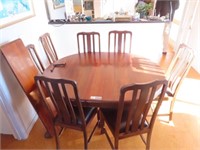 Blackwood Dinning Table & 7 Chairs
