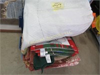 assorted placematts comforter mattress pad