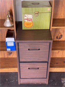 2 Drawer Filing Cabinet & Porta File