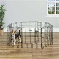 $60  MidWest Metal Dog Playpen with Door  24H