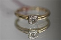 14kt yellow gold Vintage Diamond Ring featuring