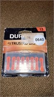 DURACELL HEARING AID BATTERIES BEST BY 3/21