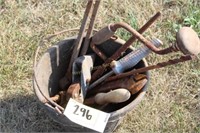 Bucket of Various Tools