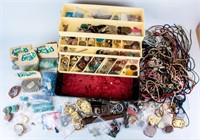 Large Jewelry Making Kit Stones Beads Metal & More