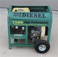 Titan Pro Diesel Generator - 7500 Watt