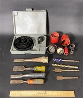 Hole Saws, Paddle Bits And Chisels
