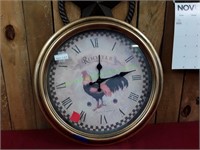16" Rooster Wall Clock