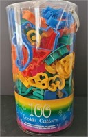 100 Cookie Cutters Full Set Of Letters & Numbers
