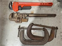 Craftsman Adjustable Pipe Wrench’s & C Clamps