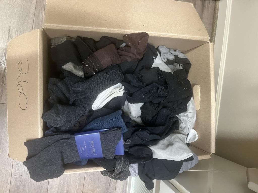 Lg. Box of Mens Underwear & Socks