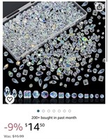 Crystal Beads, 800 Pcs Glass Crystal Beads Bulk,