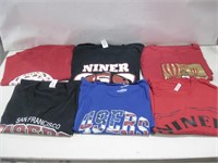 Assorted 49ers Sports Tee Shirts Largest 4XL