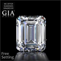 2.90ct,Color E/VVS2,Emerald cut GIA Diamond