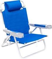 SUNNYFEEL XL Folding Camping Chair  Navy Blue