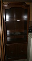 OPEN FRONT WOODEN DISPLAY CABINET