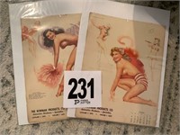 Vintage Pin Up Calendar (Den)