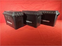 Lot of 3 Flameau Tactical Plastic Ammo Boxes