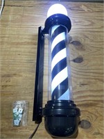 $149  WDZD 35' Barber Pole Light  Rotating  Black/