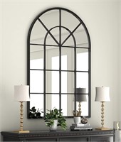 Arched Window Finished Metal Mirror  32 45  Wall