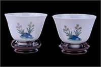 Chinese Hand Painted Porcelain Cups