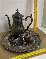 Silver Plate ? Tea Set