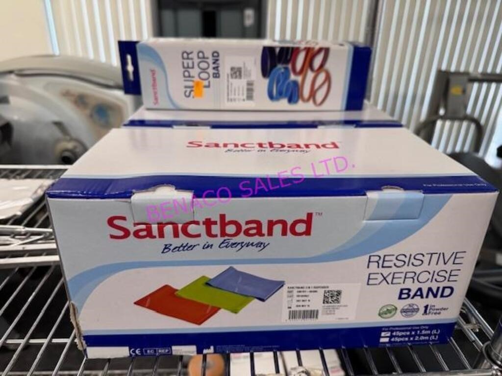 LOT, NEW 3X SANCTBAND RESISTIVE EXERCISE BANDS