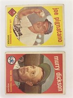 1959 Topps Baseball Cards -Murry Dickson #23, Joe