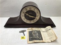 Vintage Welby Mantle Clock, Westminster Chime