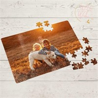 Qty.2- Personalized Blank Jigsaw Puzzle 96 Pcs-