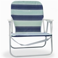 Caribbean Joe Folding Beach Chair, 1 Position Ligh