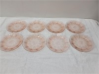 (8) Depression Glass Desert Dishes