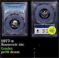 Proof PCGS 1977-s Roosevelt Dime 10c Graded pr70 d