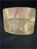 Ukrainian Soviet army uniform belt buckle brass