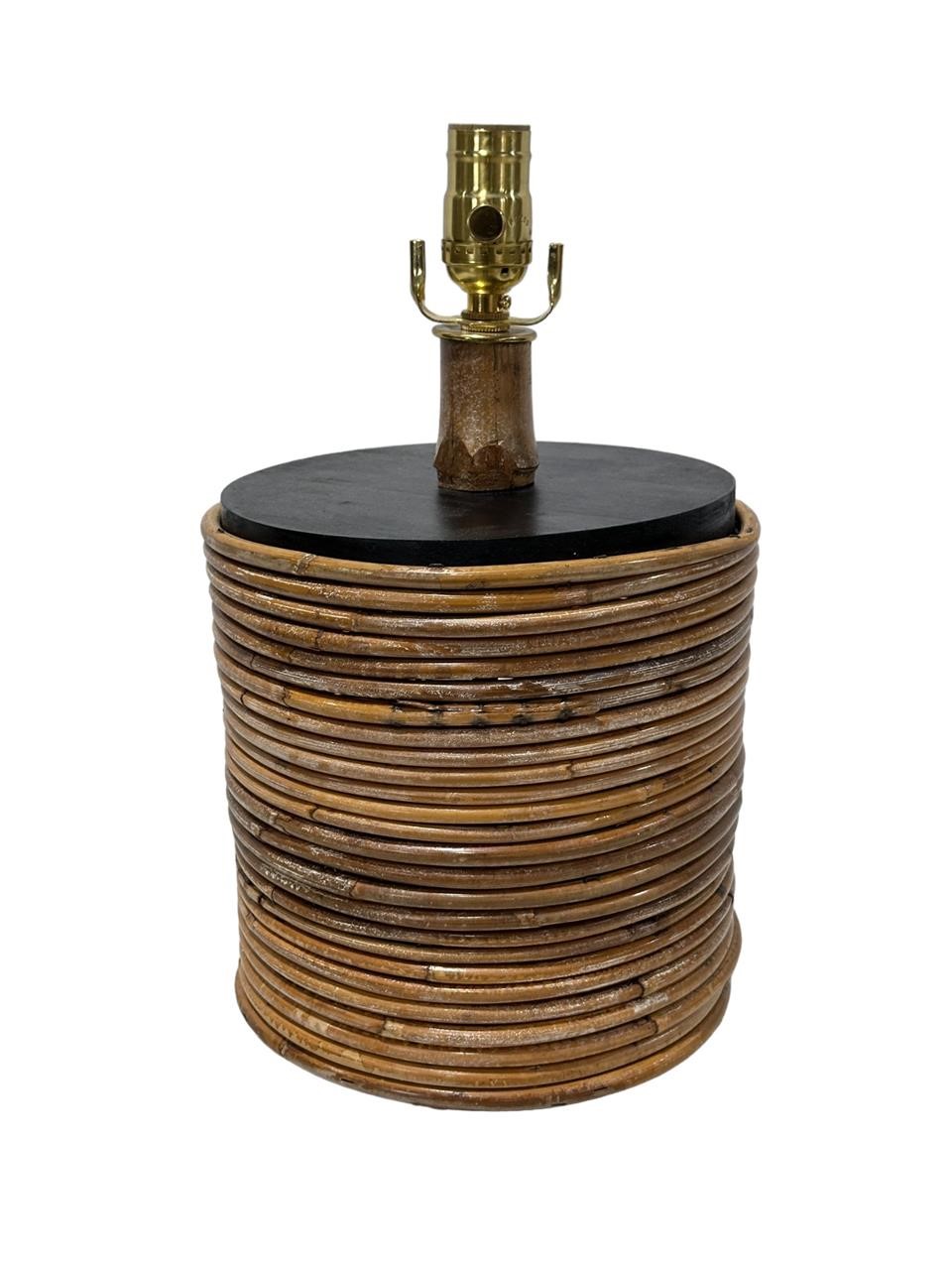 MCM Crespi Style Pencil Reed Lamp