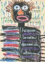 MMOP Sgd Jean-Michel Basquiat '1983 w/ Estate COA